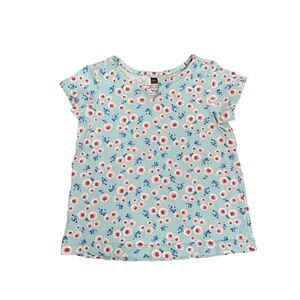 Tea Collection Italy Blue Floral Shirt 6-12 mo